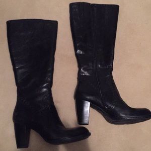 Born Black Leather Boots